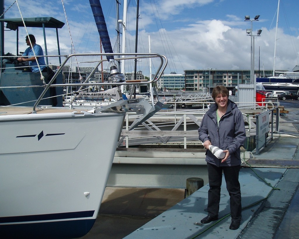 Tangaroa, Bavaria 33, launching ceremony © Jane Pares - IMB